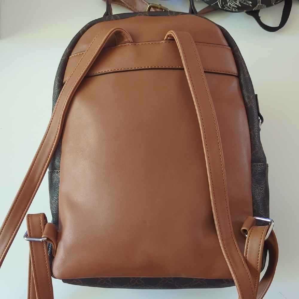 Nine West Brown Krissy Patterned Backpack - image 4